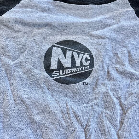 NYC 7 Train Baseball Tee XL Mets Shea Stadium New York Retro Nostalgia tshirt XL - Picture 7 of 7